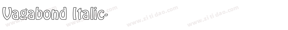 Vagabond Italic字体转换